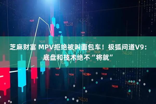 芝麻财富 MPV拒绝被叫面包车！极狐问道V9：底盘和技术绝不“将就”
